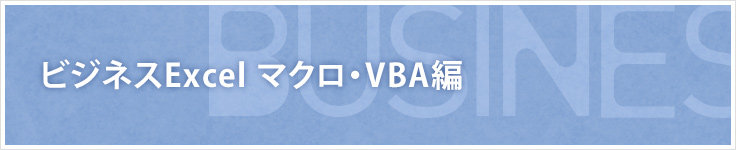ビジネス Excel マクロ・VBA編