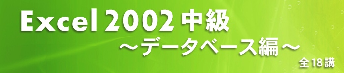 Excel2002中級～データベース編～